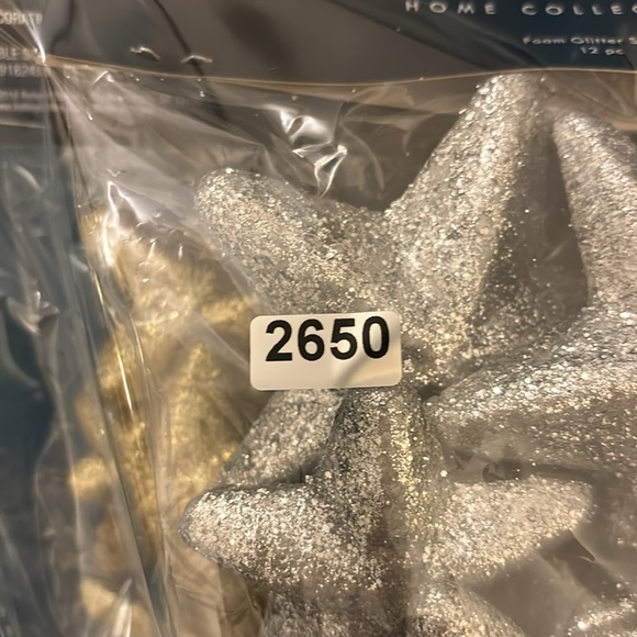 Robert Stanley Foam Star Table Scatter Silver & Gold NWT - Picture 5 of 5